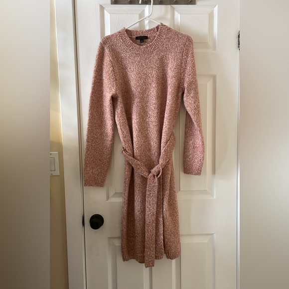 Ann Taylor Dresses & Skirts - Ann Taylor pink coral marled sweater dress